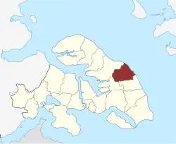 Lage des Notmark Sogn in der Sønderborg Kommune