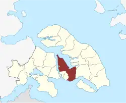 Lage des Ulkebøl Sogn in der Sønderborg Kommune