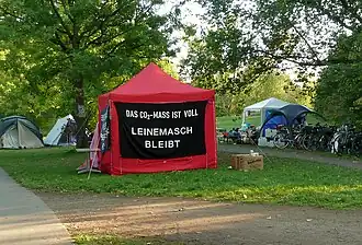 Zelt der Dauermahnwache, 2022