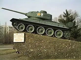 Seitenansicht eines T-34/85