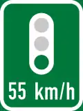 IN14: Grüne Welle bei 55&nbsp;km/h *