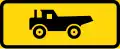 TIN11.570: Temporäres Zusatzzeichen – Baustellenfahrzeuge