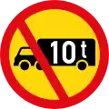TR230: Verbot für Lastkraftwagen über angegebenes tatsächliches Gewicht