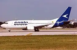 SAETA Boeing 737-300 auf dem Flughafen Miami am 18. Dezember 1994