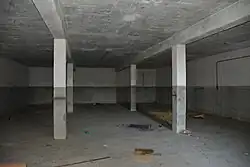 Das leere Innere des ersten Bunkers, in dem Atomwaffen lagerten