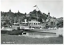 Die Rhein Mitte der 1930er Jahre auf dem Alten Rhein vor Rheineck