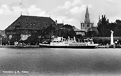 SD Zaehringen in den 1920er Jahren vor dem Konzilgebäude Konstanz
