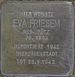 Stolperstein für Eva Friesem