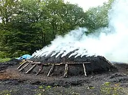 Kohlenmeiler in Walpersdorf, einer der letzten im Siegerland