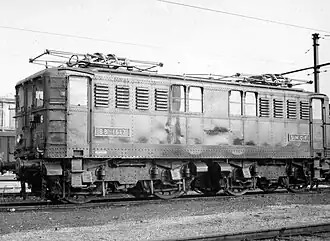 E 4517 als BB 1617 der SNCF in Montereau (1954)