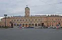 Der Moskauer Bahnhof in Sankt Petersburg