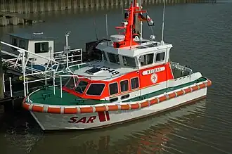 Die WOLTERA im Inselhafen von Juist