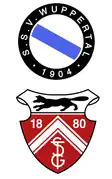 Wappen des SSV 04 Wuppertal und des TSG Vohwinkel 80