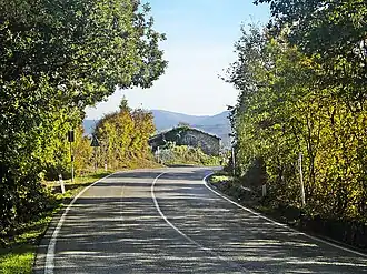 Die Strada Statale&nbsp;65 bei Le Croci (Barberino di Mugello)