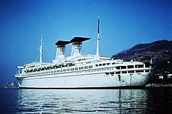 Das vor La Spezia aufgelegte Schiff im Jahr 1976