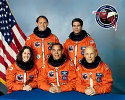 v.&nbsp;l.&nbsp;n.&nbsp;r. Kathryn Thornton, Manley Carter, Frederick Gregory, John Blaha, Story Musgrave