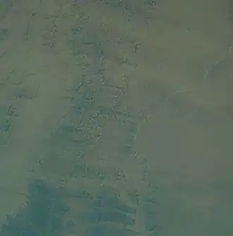 Satellitenaufnahme des Manguéni-Plateaus (1981)