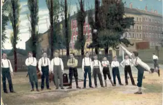 Schrammstraße Ecke Cramerstraße, Mietskasernen nach Berliner Vorbild um 1910 1