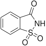 Strukturformel von Saccharin
