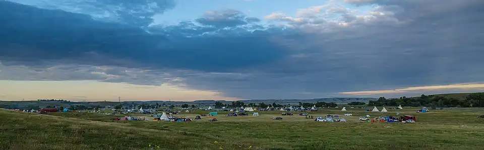 Das „Sacred Stone Camp“ am 25. August 2016