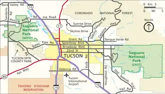 Karte des Nationalparks