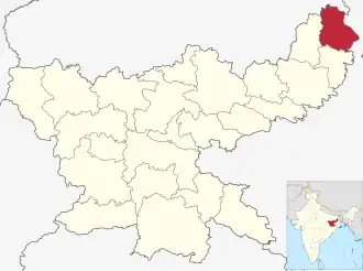 Lagekarte des Distrikts