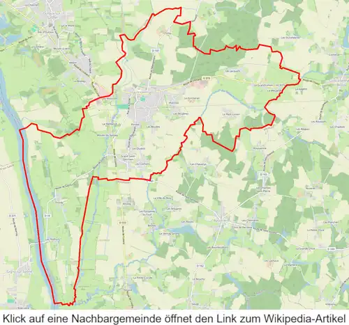 Karte der Gemeinde Saint-Germain-du-Plain - INSEE-Code 71420