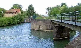 Unterwasser der Schleuse Nr. 2 bei Saint-Louis