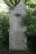 Stele zum Gedenken an getötete Widerstandskämpfer