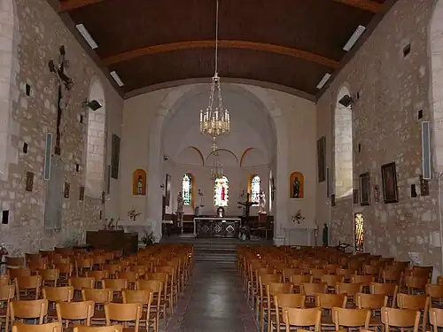 Inneres der Kirche Saint-Pardoux