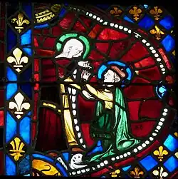 Joseph bittet Maria um Verzeihung