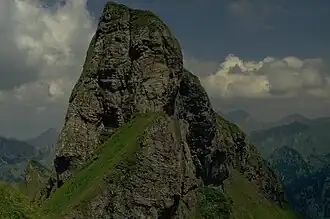 Salober von Südwesten, vom Beginn des Nordwestgrates zum Laufbacher Eck