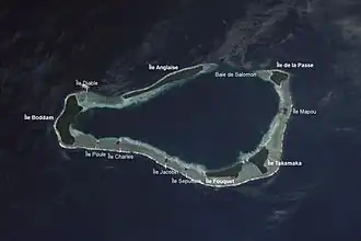 Satellitenbild der Salomon Islands (die Île du Sel ist hier mit Île Charles bezeichnet)