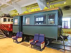 Zweiachsiger Salonwagen der Betriebsleitung im Baskischen Eisenbahnmuseum