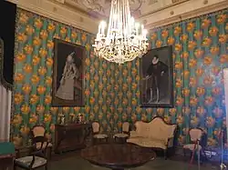 Grüner Salon im süd-westlichen Appartement