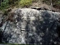 Salus Intrantibus! - Der Willkommensgruß am Eingang zum Schwarzatal bei Bad Blankenburg