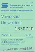 Fahrschein von 1997