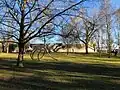 Sammlung Domnick, Blick aus dem Skulpturengarten von Nordwesten