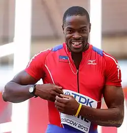 Samyr Lainé Rang zehn mit 16,38&nbsp;m