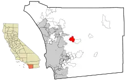 Lage im San Diego County