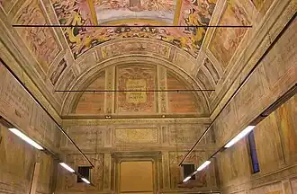 Das Innere der ehemaligen Kirche.