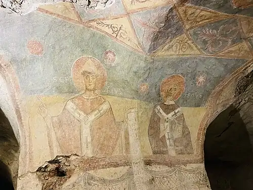 Details der Fresken, zweite Hälfte des 12. Jahrhunderts.
