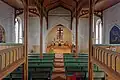 Blick von der Empore in den Altarraum