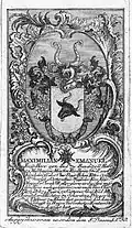Wappen des Maximilian Emanuel Freiherren von und zu Sandizell (1702–1778), um 1780