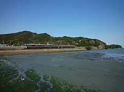 Rapid Mie im Watt zwischen Ikenoura Seaside und Toba