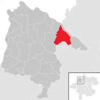 Lage der Gemeinde St. Aegidi (Oberösterreich) im Bezirk Schärding (anklickbare Karte)