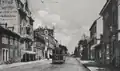 Triebwagen der Basler Straßenbahn in Sankt Ludwig (vor 1919)
