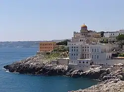 Santa Cesarea Terme mit Blick auf das Meer