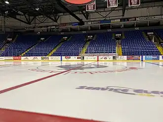 Die Eisfläche in der Santander Arena (November 2019)