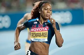 Titelverteidigerin Sanya Richards-Ross belegte Rang&nbsp;sechs